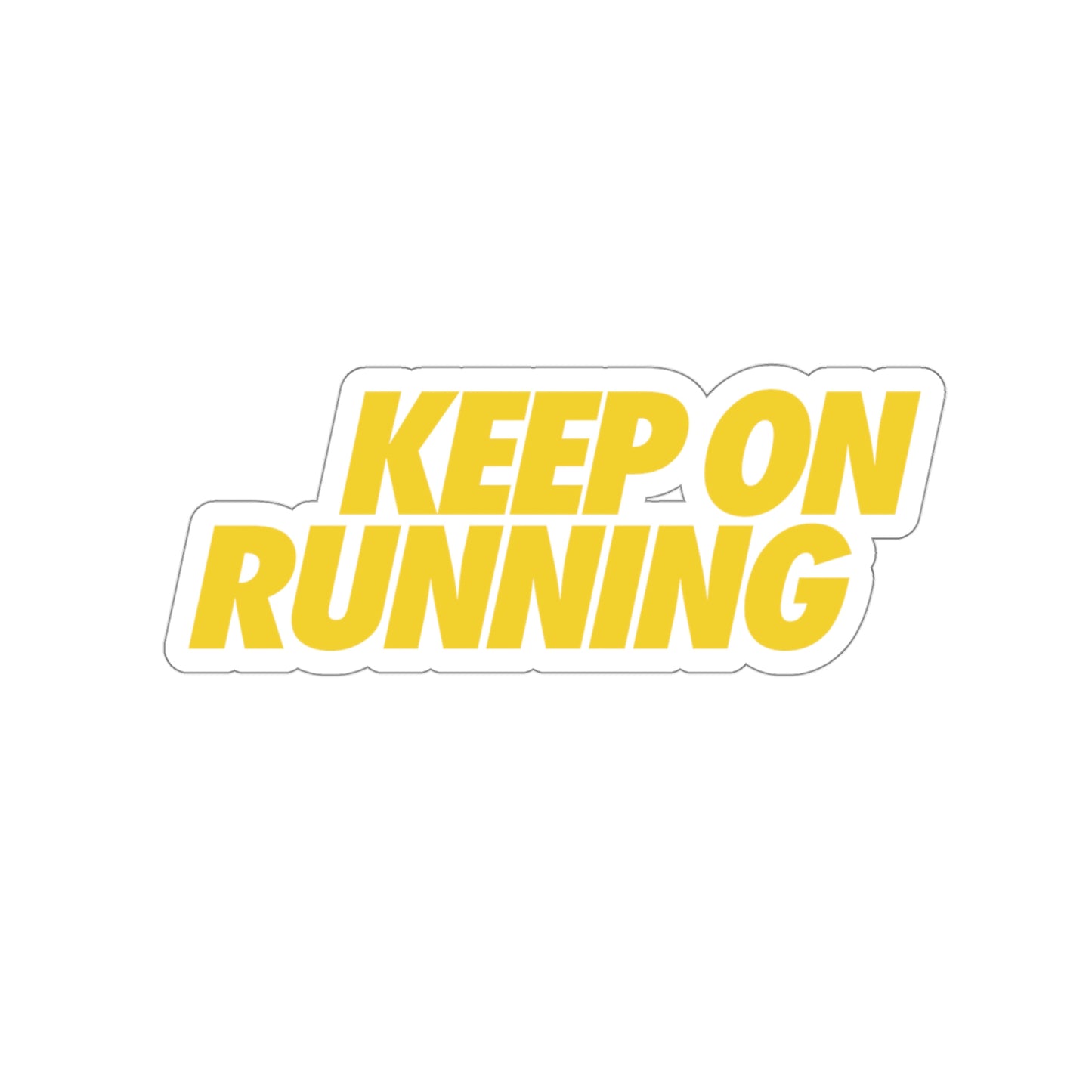 KEEPONRUNNING Die-Cut Sticker